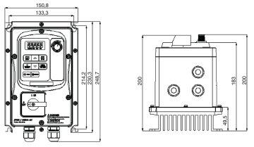 Frequentieregelaar bonfiglioli 0,75 kw ip66